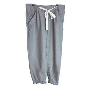 Aritzia Wilfred Gray Linen Blend Career Pants Size 8